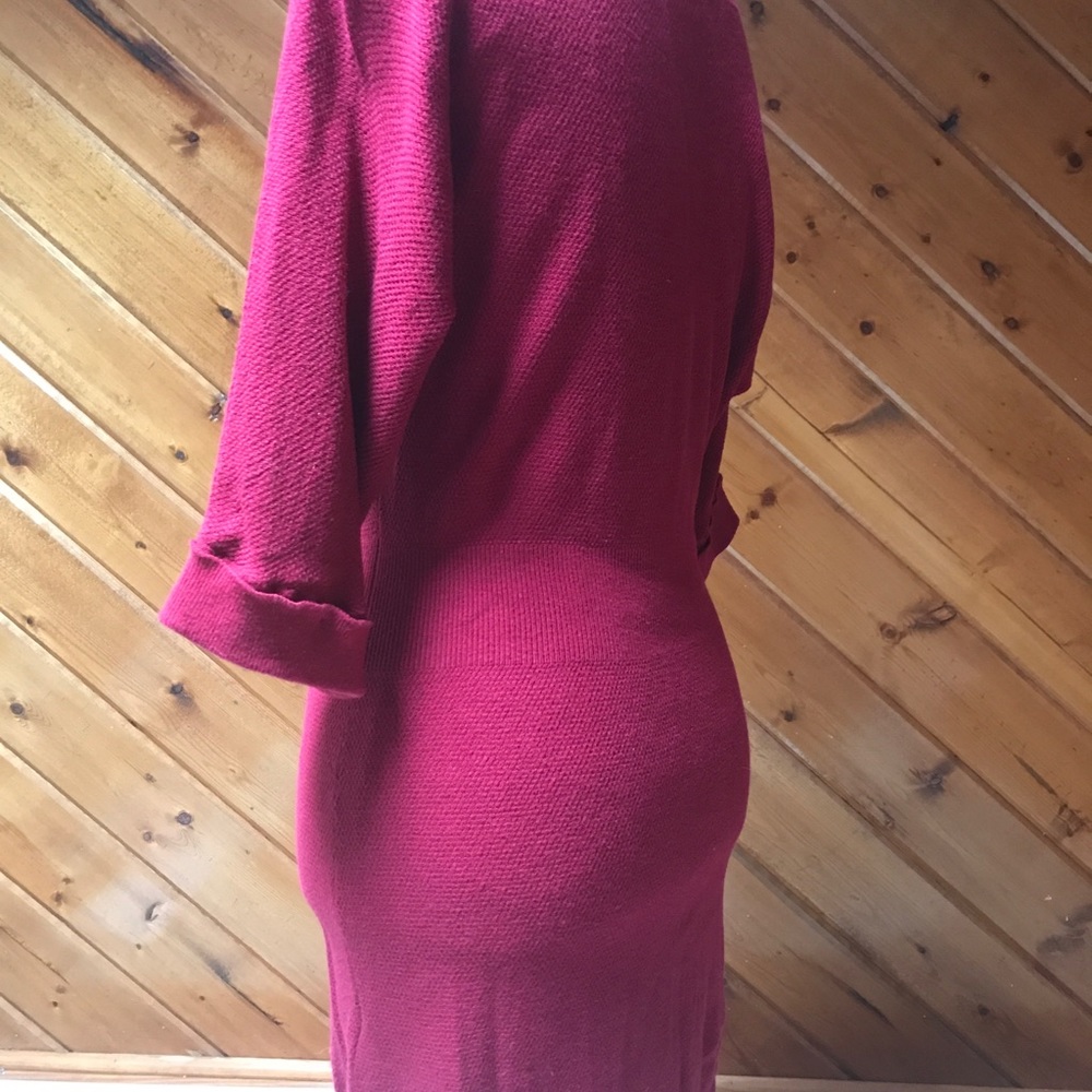 Express Red Spring Sweater Dress - Picture 5 of 6